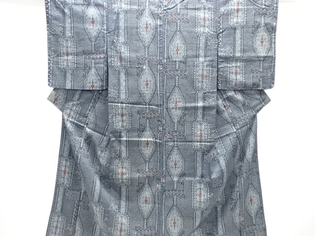 JAPANESE KIMONO / ANTIQUE KIMONO / TAISHO ROMAN STYLE / WOVEN SARASA